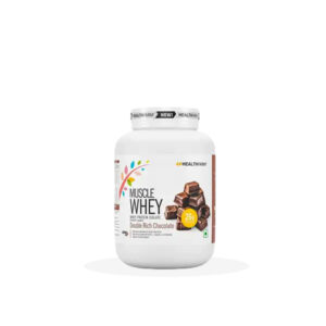 Healthfarm Muscle Whey Protein 1Kg Double Rich Chocolate