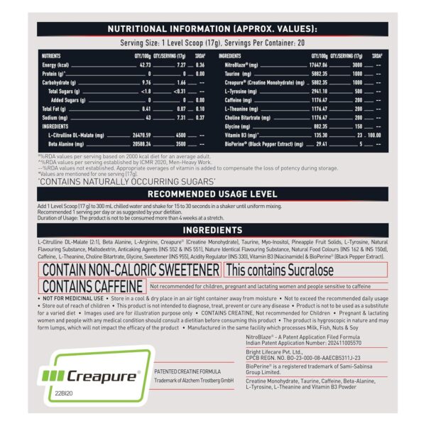 est Pre-Workout Supplement in India – MuscleBlaze WrathX