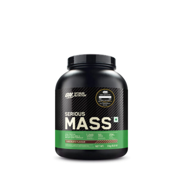 Optimum Nutrition Serious Mass High Protein Weight Gainer Powder 3 Kg Front View