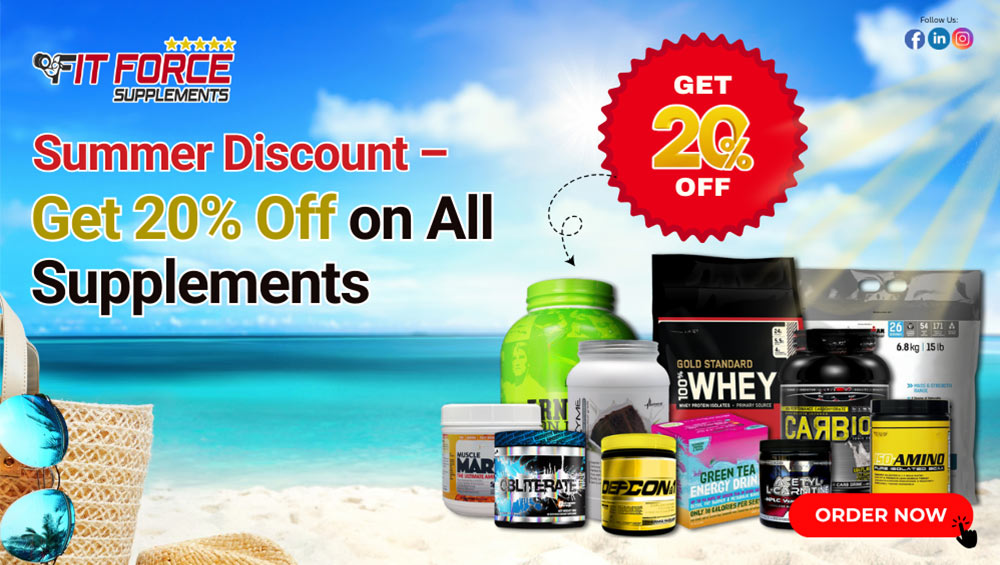 Summer Supplement Sale – Get 20% Off on Whey Protein, Creatine & More in India