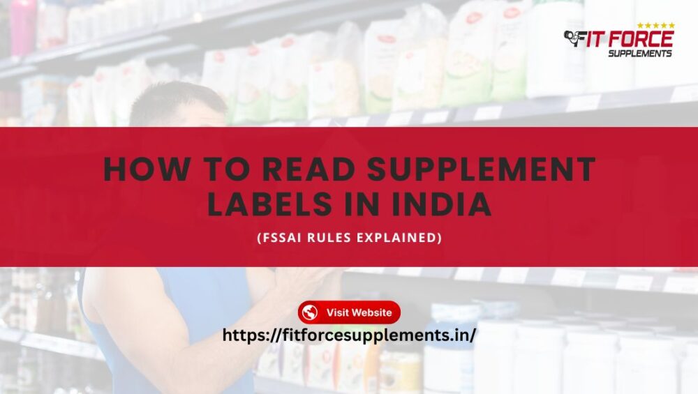 How to Read Supplement Labels in India (FSSAI Rules Explained) - Fit Force Supplements