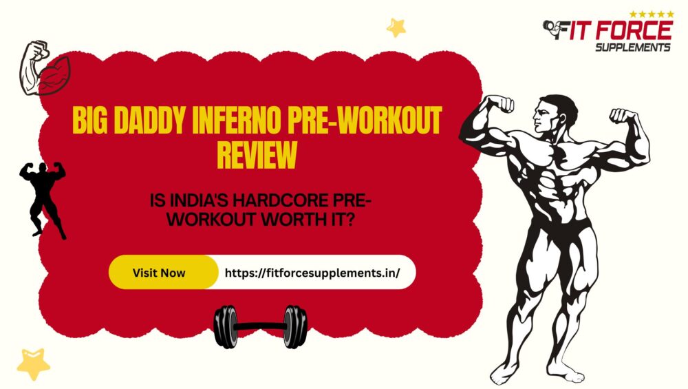 Big Daddy Inferno pre-workout supplement container with ingredients label - Fit Force Supplements